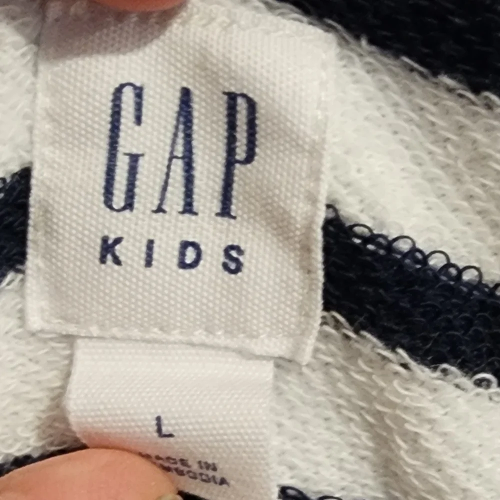 GAP Black and White Striped Bodysuit Kids Size Large
